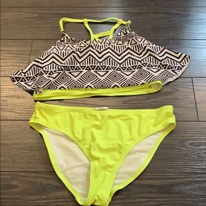 Yellow kids bikini